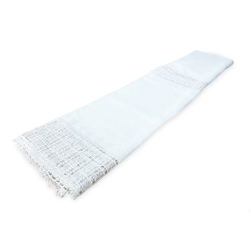 CORTINA EGITTO cortina con encaje de macramé blanco cm. 140x290 milímetros