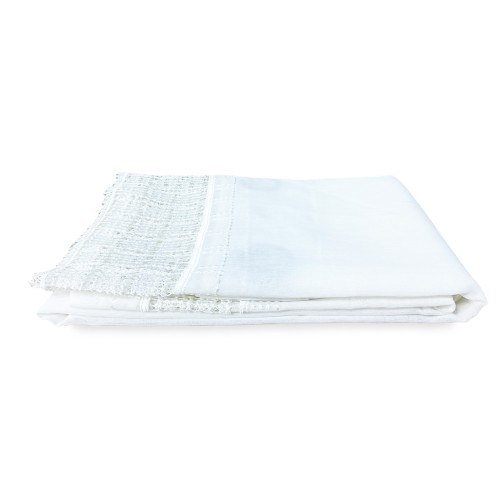 CORTINA EGITTO cortina con encaje de macramé blanco cm. 140x290 milímetros