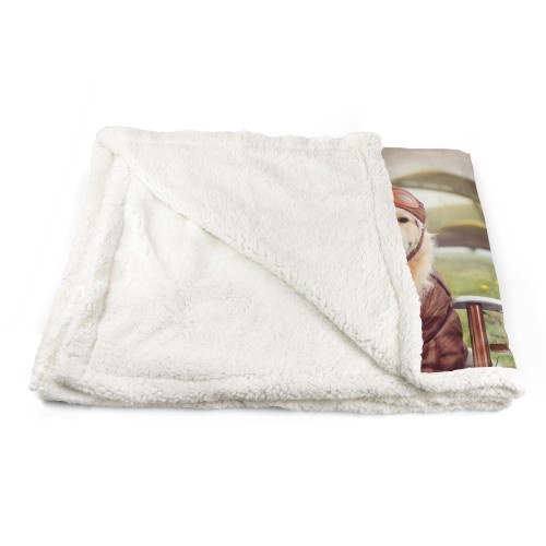 PLAID FLEECE blanket Sherpa fantasy HD dog labrador aviator