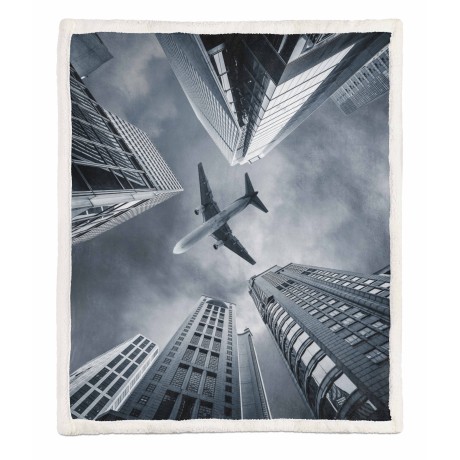 Plaid with airplane