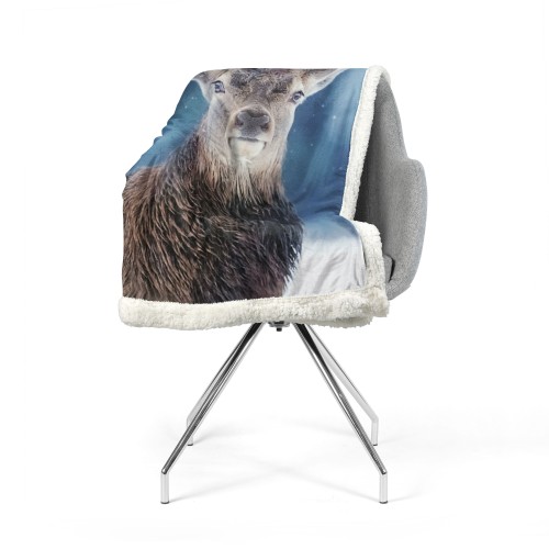 MANTA POLAR A CUADROS SHERPA FANTASY HD CIERVO