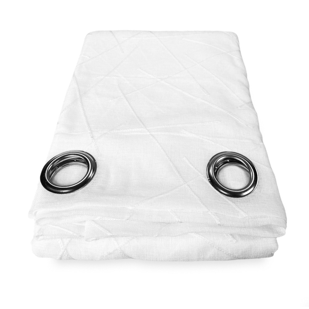 GIUSY TENTE moderne en couleur unie BLANC cm. 140X280 emballé