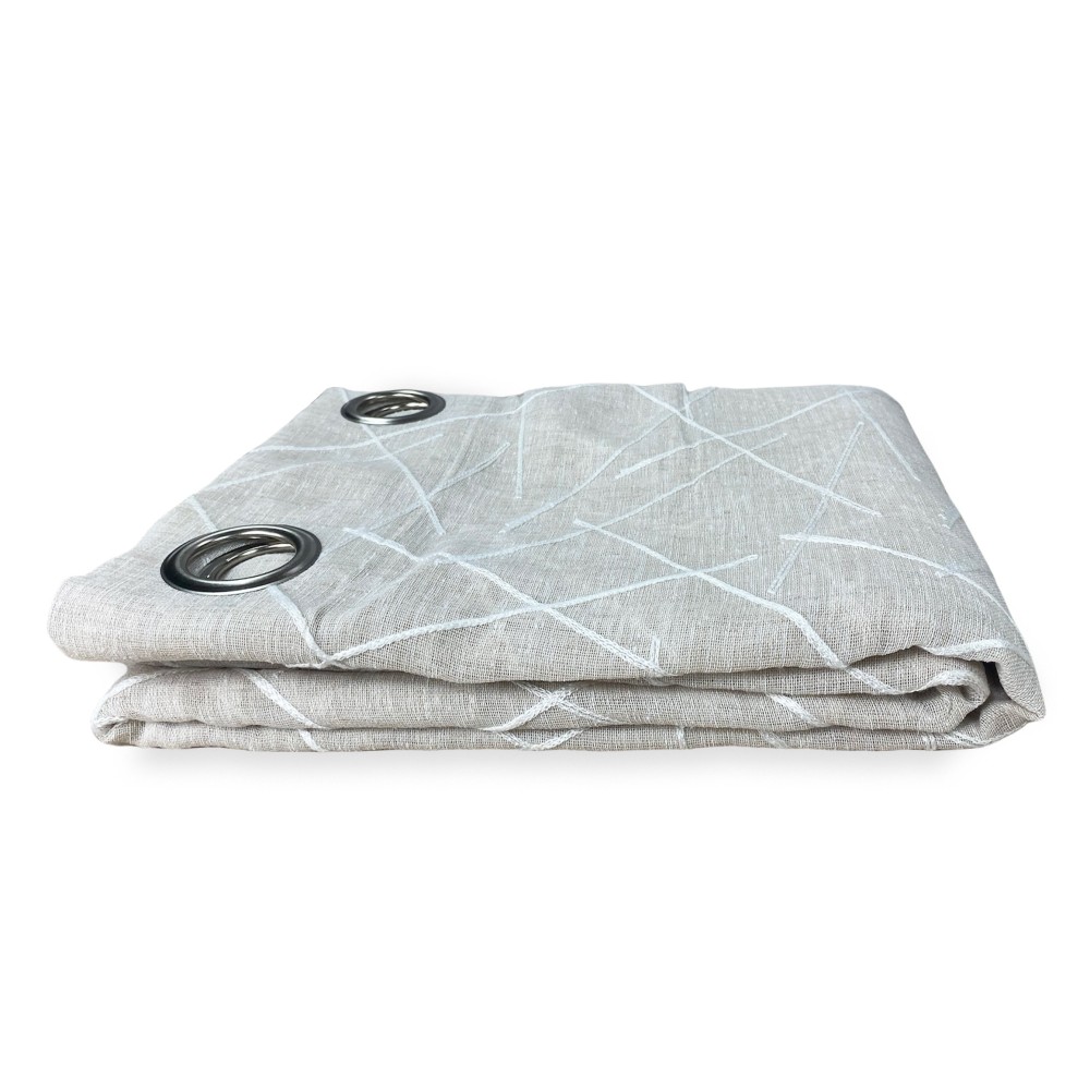 Cortina moderna GIUSY en color beige macizo cm. 140X280 Empaquetado