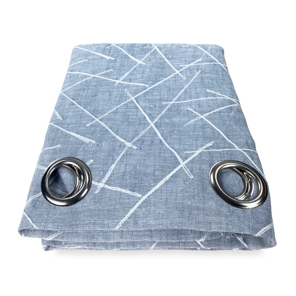 TENDA moderna GIUSY in tinta unita GRIGIO cm. 140X280 confezionata