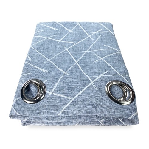 GIUSY zeitgenössischer Vorhang in der Unifarbe GREY cm. 140X280 verpackt