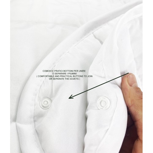 Soft 4-SEASON microfiber down jacket ideal © for HIM and HER triple layer double DOUBLE cm. 250x200 mm