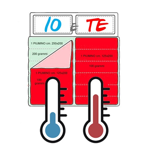 Soft 4-SEASON microfiber down jacket ideal © for HIM and HER triple layer double DOUBLE cm. 250x200 mm