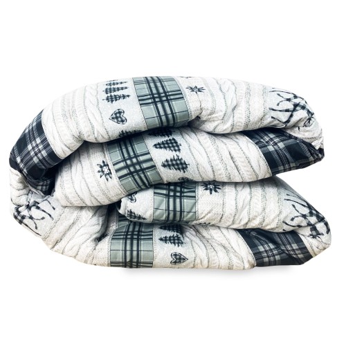 QUILT © BOW COASSOLO gray TYROLEAN winter made in Italy