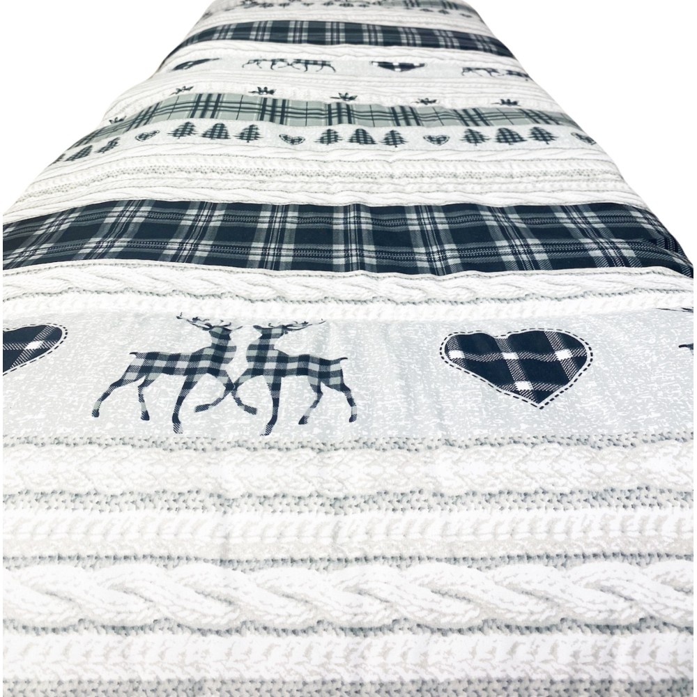 QUILT © BOW COASSOLO gray TYROLEAN winter made in Italy