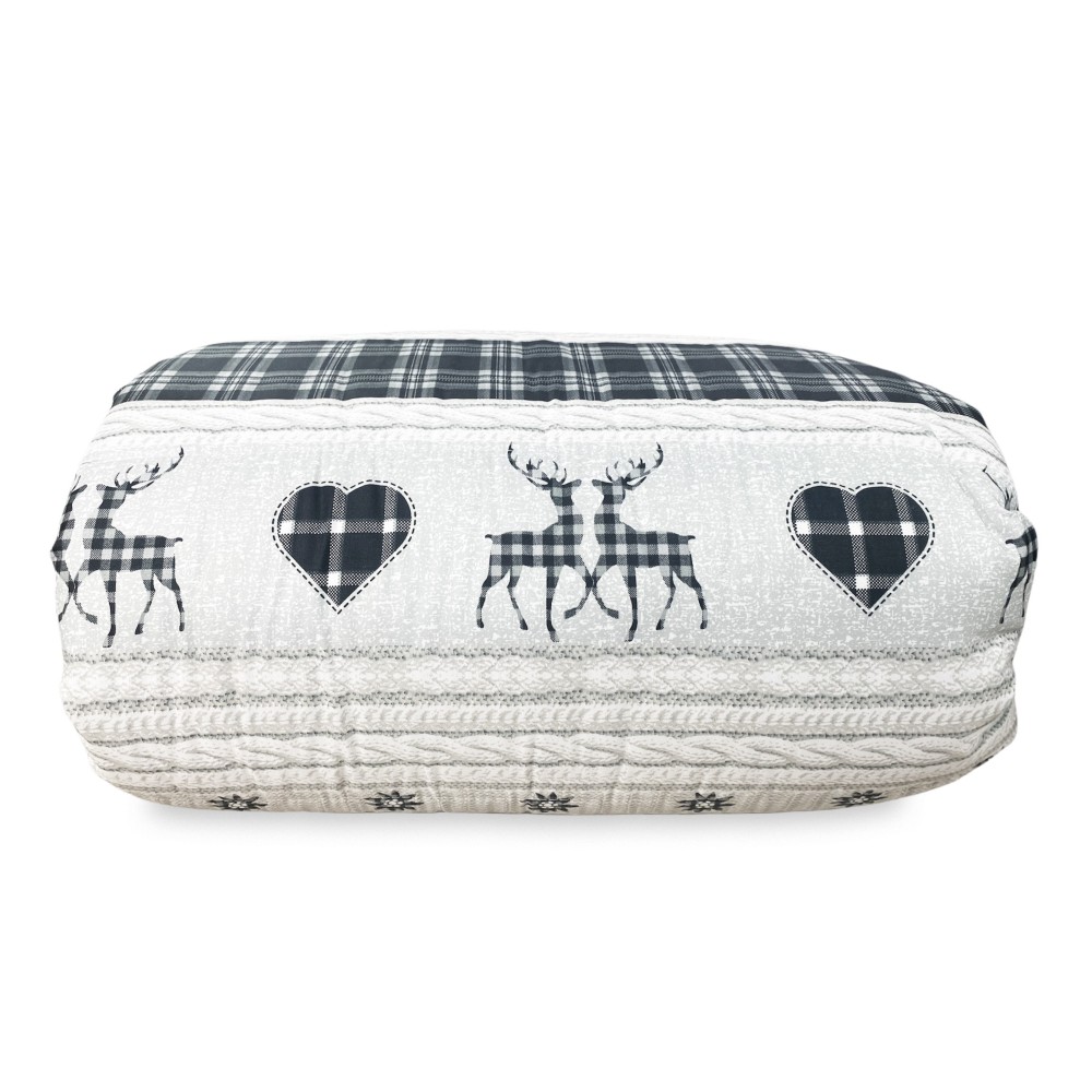 QUILT © BOW COASSOLO gray TYROLEAN winter made in Italy