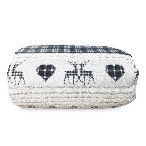 QUILT © BOW COASSOLO gray TYROLEAN winter made in Italy