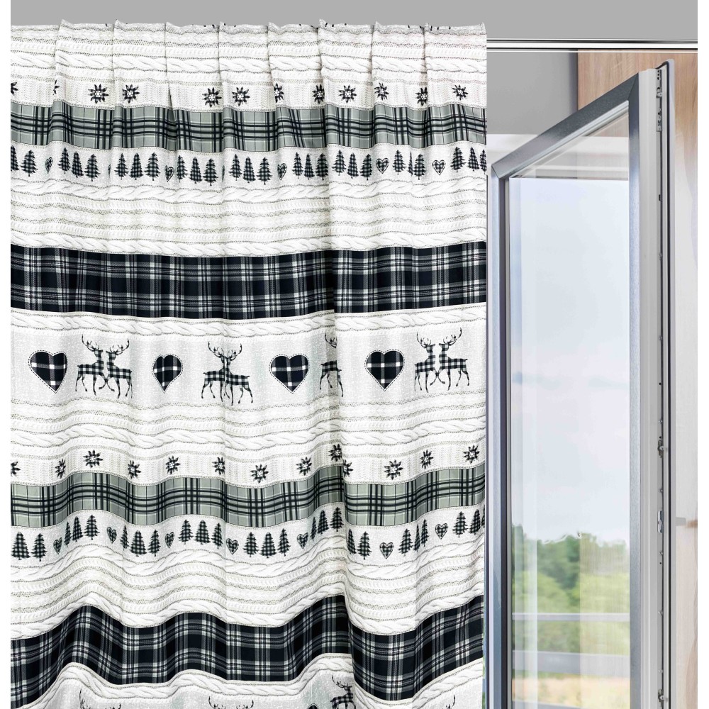Tyrolean tent in shades of grey and black