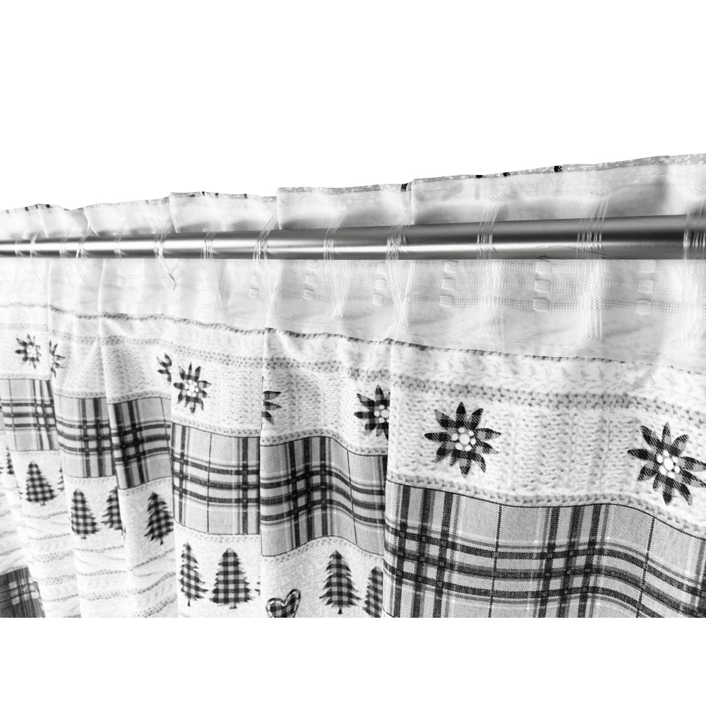 TIENDA TIROLESA COASSOLO GRIS en estilo montaña CM. 150X280 hecho en italia