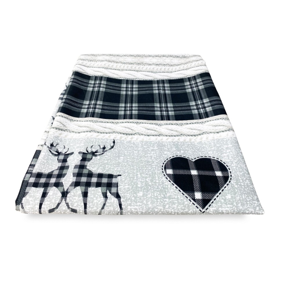 TENTE TYROLIENNE COASSOLO GRIGIO en style montagnard CM. 150X280 fabriqué en Italie