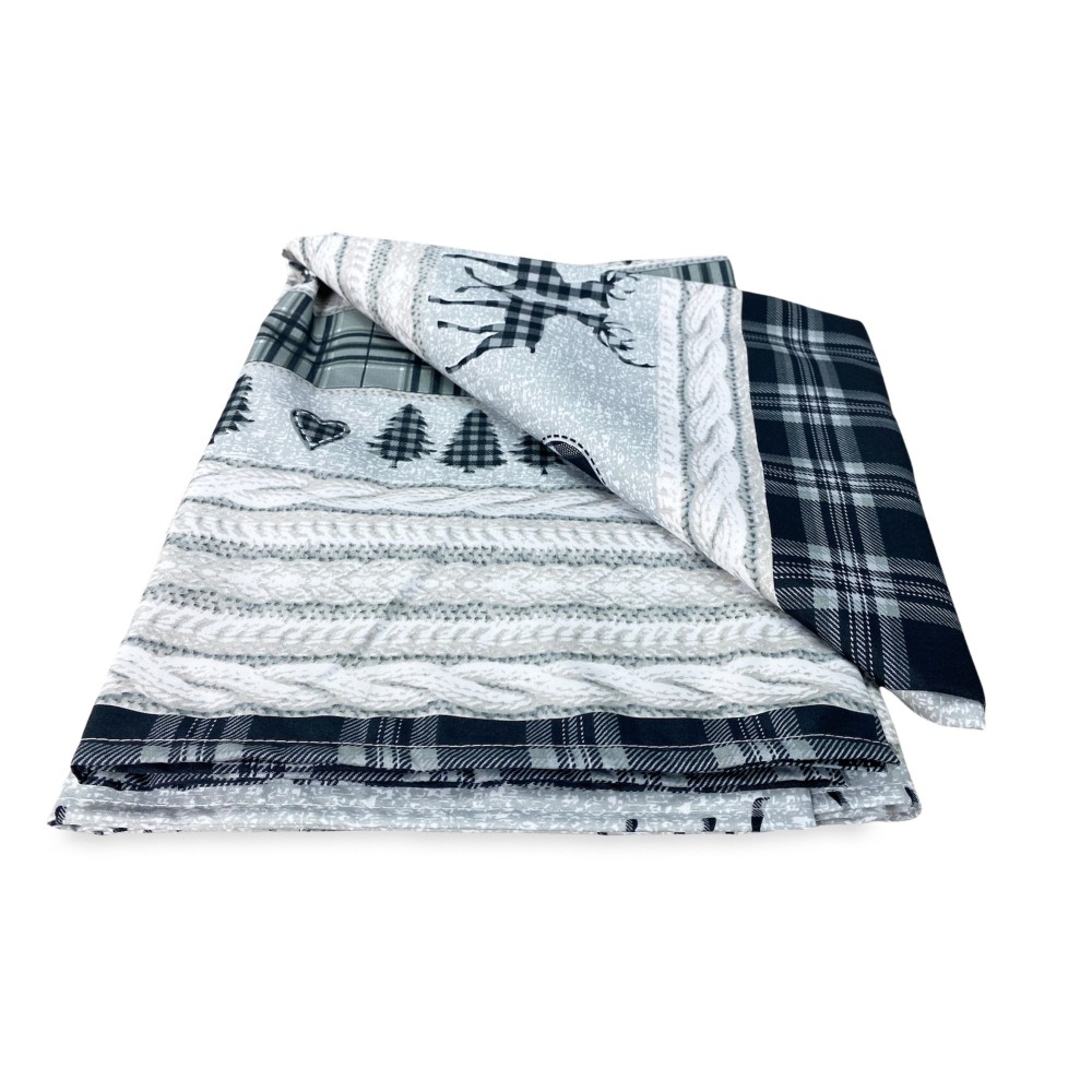 TENDA TIROLESE COASSOLO GRIGIO in stile montanaro CM. 150X280 made in italy