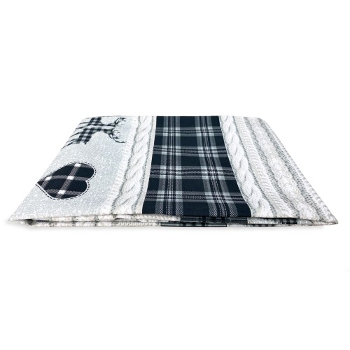 TIROLER ZELT COASSOLO GRAU im Bergstil CM. 150X280 Hergestellt in Italien