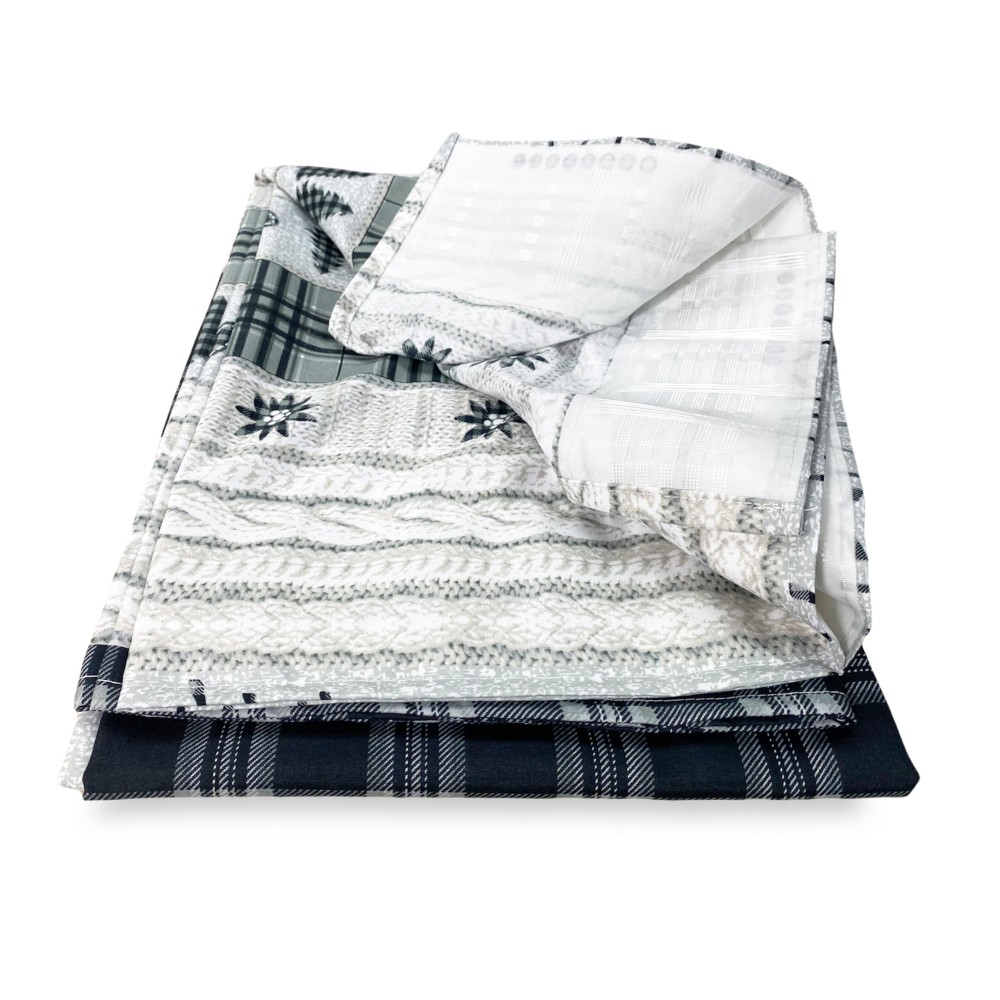 TENTE TYROLIENNE COASSOLO GRIGIO en style montagnard CM. 150X280 fabriqué en Italie