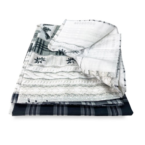 TIENDA TIROLESA COASSOLO GRIS en estilo montaña CM. 150X280 hecho en italia