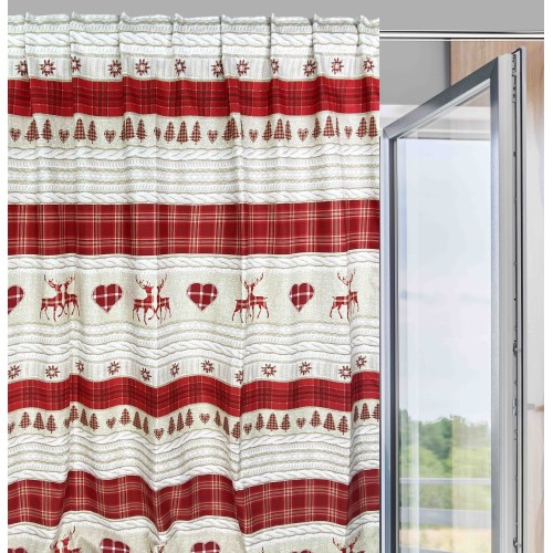 TENTE TYROLIENNE COASSOLO ROSSO en style montagnard CM. 150X280 fabriqué en Italie