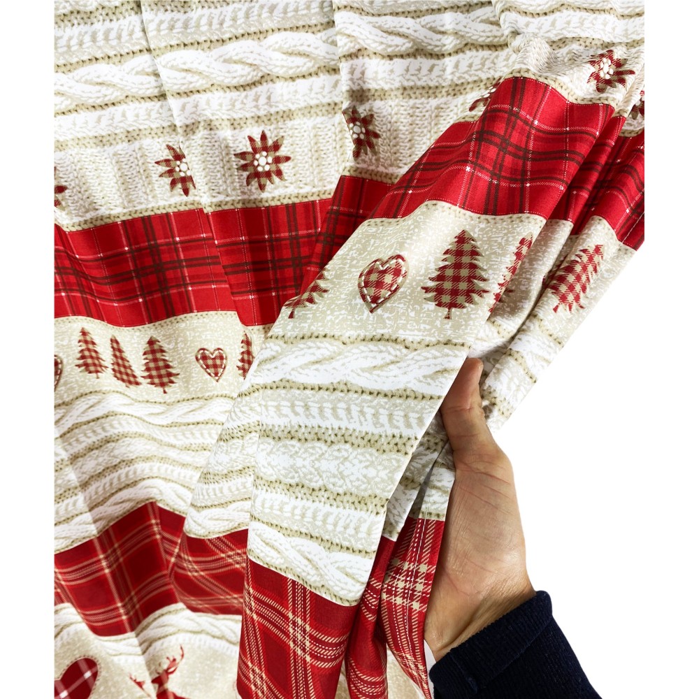 TENDA TIROLESE COASSOLO ROSSO in stile montanaro CM. 150X280 made in italy