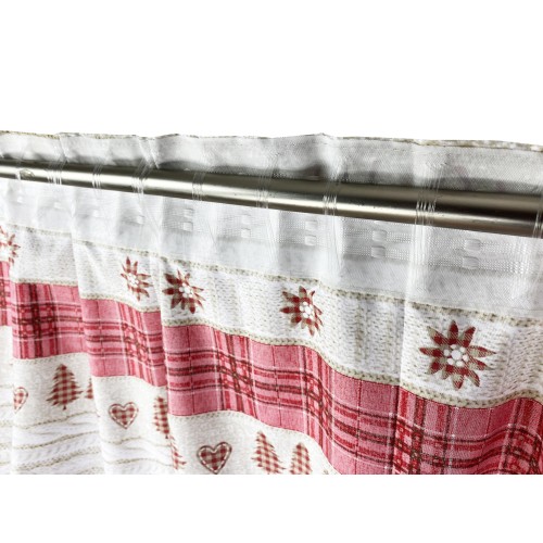 TENTE TYROLIENNE COASSOLO ROSSO en style montagnard CM. 150X280 fabriqué en Italie