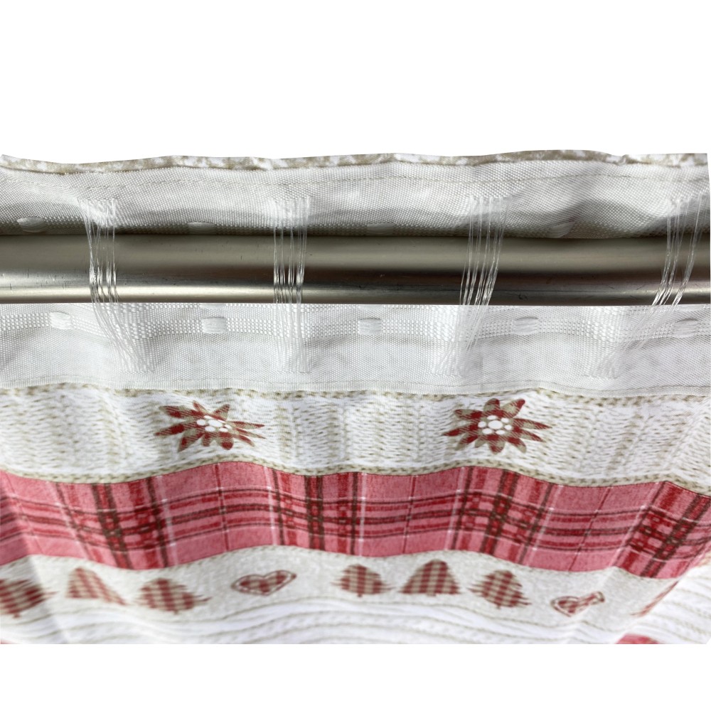 TIENDA TIROLESA COASSOLO ROJO en estilo montaña CM. 150X280 hecho en italia