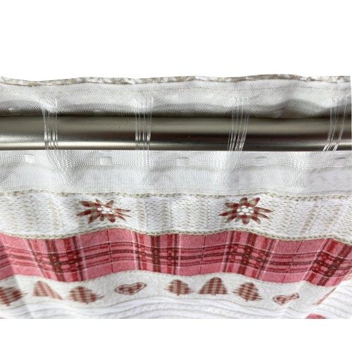 TIENDA TIROLESA COASSOLO ROJO en estilo montaña CM. 150X280 hecho en italia