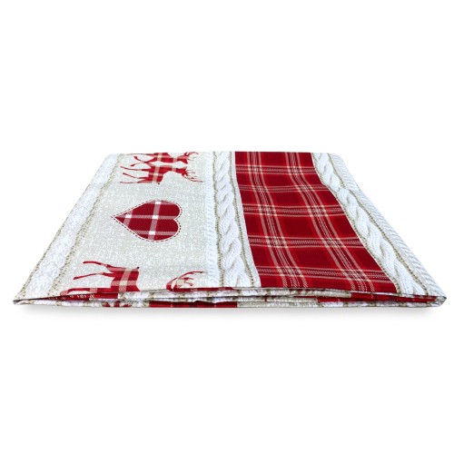 TENDA TIROLESE COASSOLO ROSSO in stile montanaro CM. 150X280 made in italy