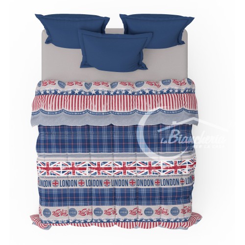 QUILT KOT © Drapeau anglais Angleterre DRAPEAU FABRIQUÉ EN ITALIE PUR COTON