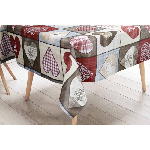 TISCHDECKE LIMA © aus WASCHBAREM, wasserabweisendem, kunststoffbeschichtetem, gewachstem Segeltuch aus TIROLER PVC-Steinbock, he