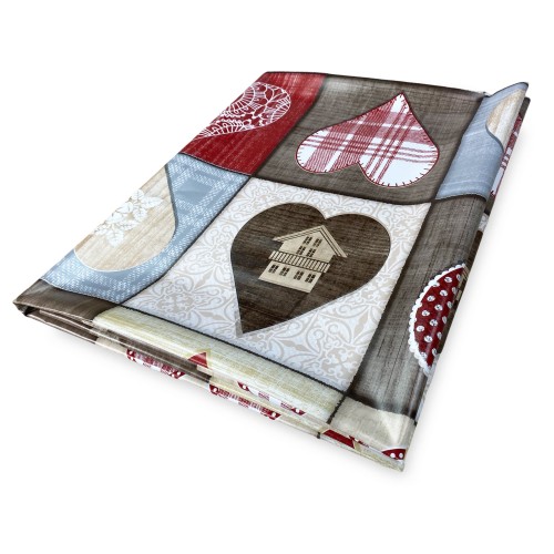 TISCHDECKE LIMA © aus WASCHBAREM, wasserabweisendem, kunststoffbeschichtetem, gewachstem Segeltuch aus TIROLER PVC-Steinbock, he