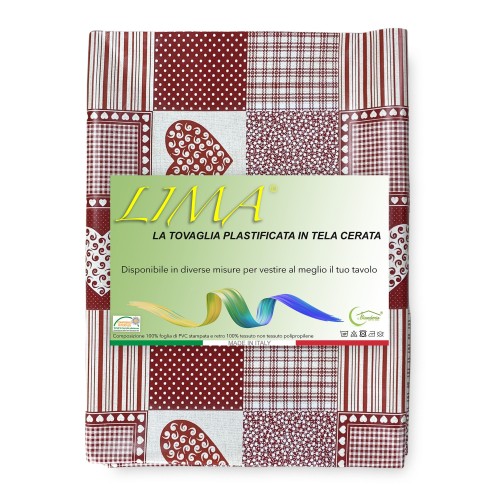 LIMA © TABLECLOTH in water-repellent plastic-coated PVC TARPAULIN made in Italy