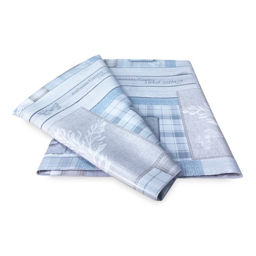 NAPPE LIMA © en OILCLOTH plastifié lavable hydrofuge en PVC TYROLIEN cœur gris minable fabriqué en Italie