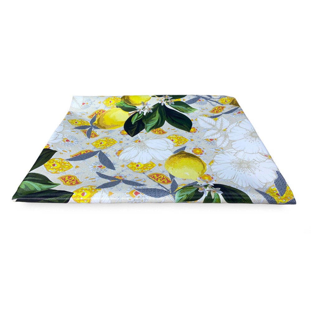 NAPPE LIMA © en TOILE DE MAZOUT PLASTIFIÉE HYDROFUGE EN PVC LIMONI fabriqué en Italie