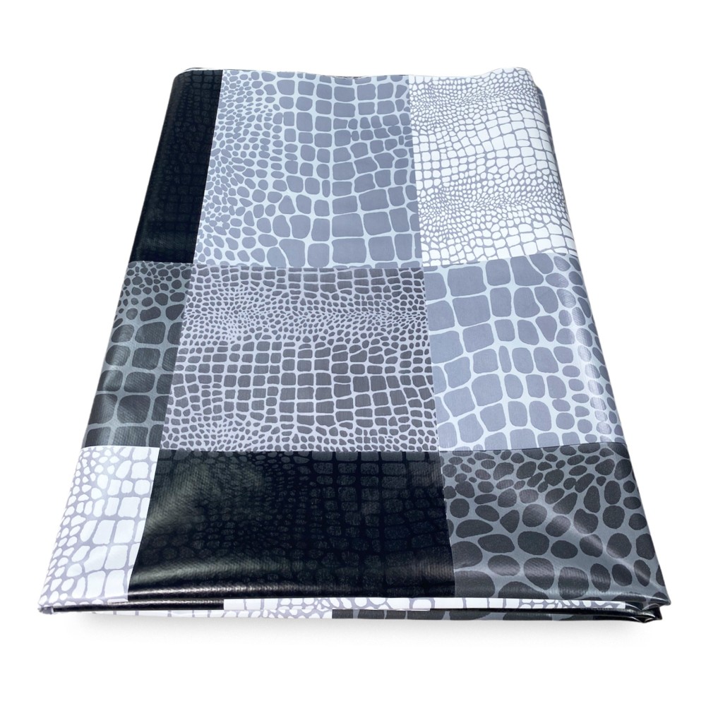 FILECLOTH © in water-repellent plastic-coated plastic-coated waxed canvas in grey PVC MODERN made in Italy