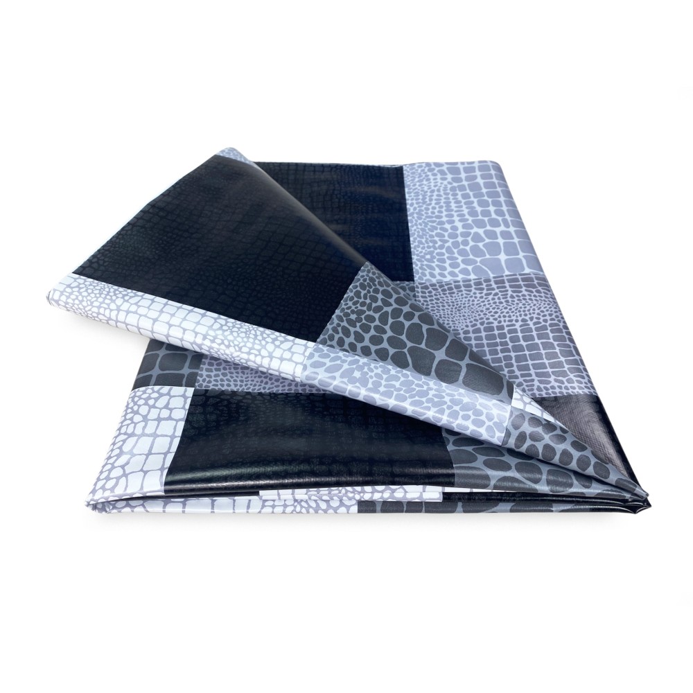 FILECLOTH © in water-repellent plastic-coated plastic-coated waxed canvas in grey PVC MODERN made in Italy