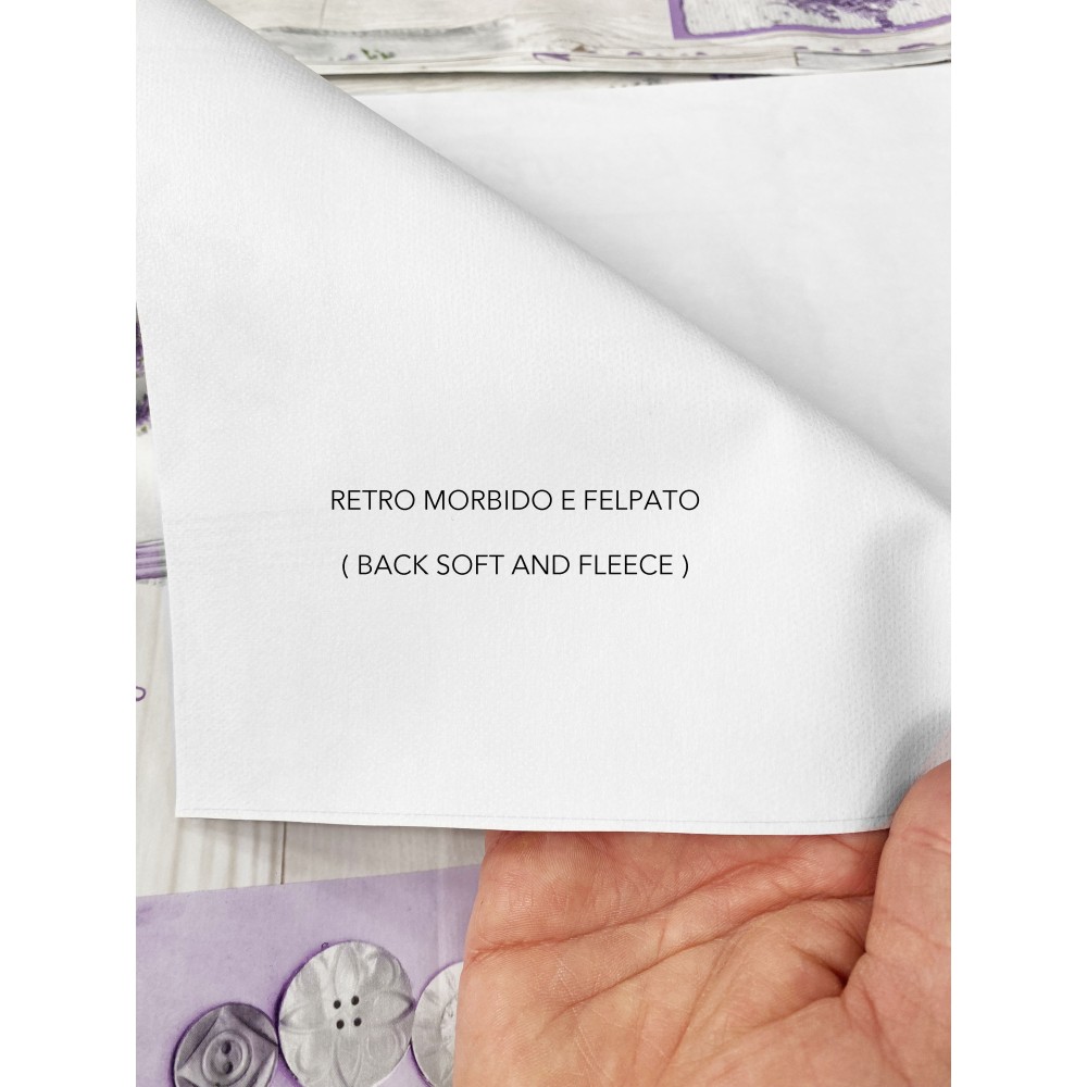 NAPPE LIMA © en OLÉOplastie lavable hydrofuge en PVC LAVANDA fabriqué en Italie