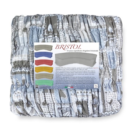 copridivano angolare shabby beige