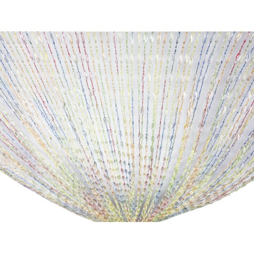 PABLO © CURTAIN mit MULTICOLOR Anti-Insekten-Perlen aus geräuscharmem PVC mit METALLSTAB