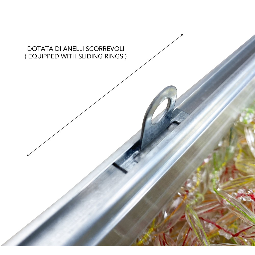 PABLO © CURTAIN mit MULTICOLOR Anti-Insekten-Perlen aus geräuscharmem PVC mit METALLSTAB