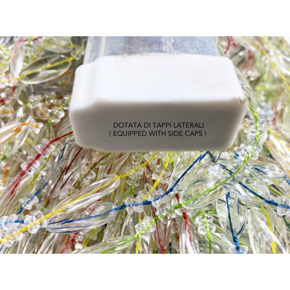 TENDA PABLO © a PERLINE anti insetti MULTICOLORE in PVC antirumore con asta in METALLO