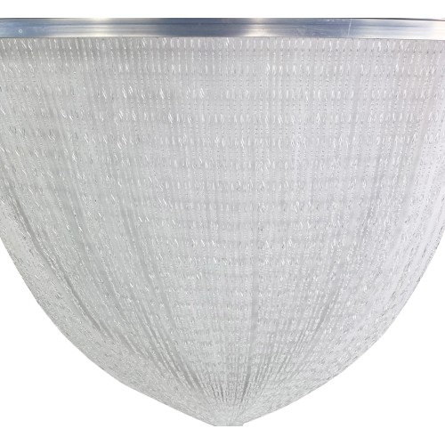 PABLO © TRANSPARENT anti-insect BEADED curtain in anti-noise PVC with METAL rod