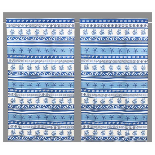 MODERNER Glasvorhang 45 oder 60 oder 80 breit GRIECHENLAND BLAU Made in Italy