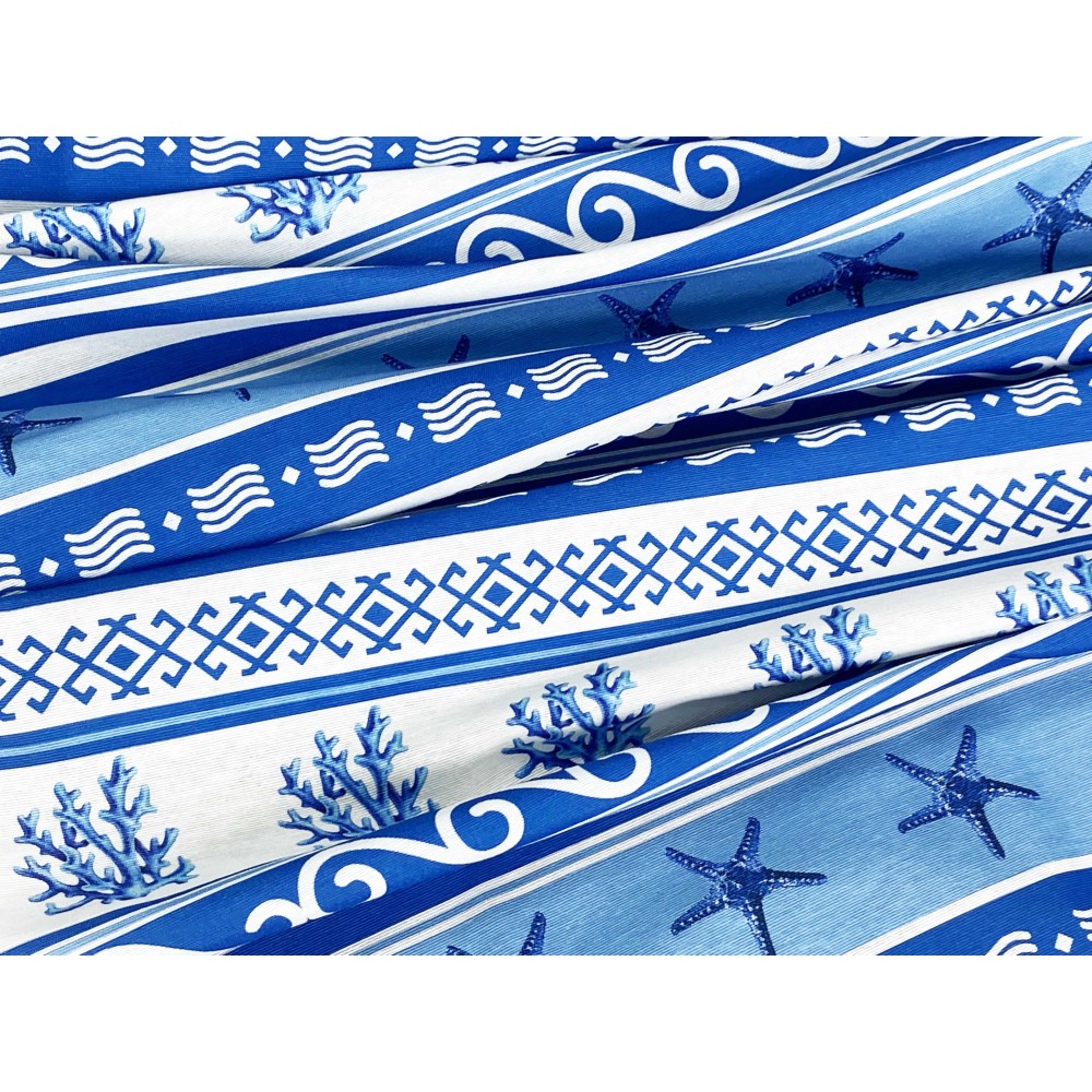 MODERNER Glasvorhang 45 oder 60 oder 80 breit GRIECHENLAND BLAU Made in Italy