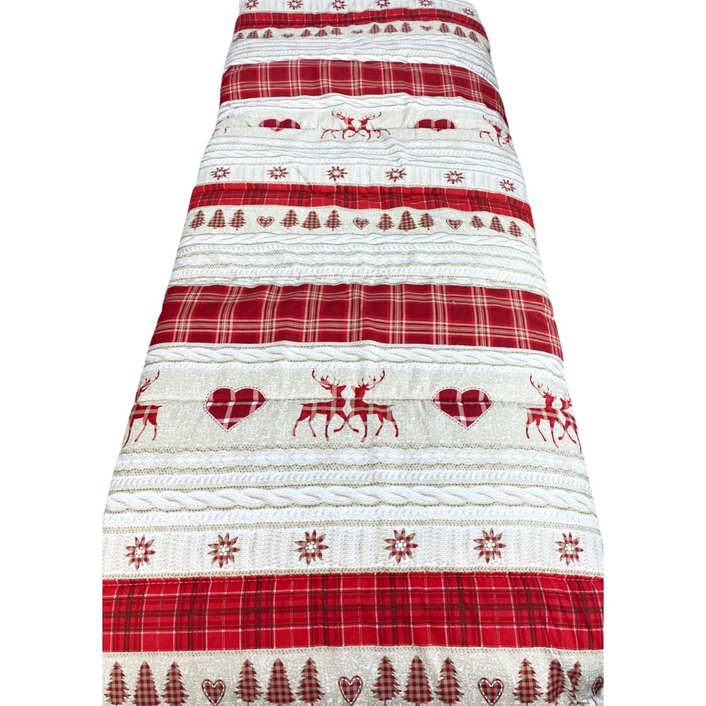 QUILT © BOW COASSOLO red TYROLEAN winter made in Italy