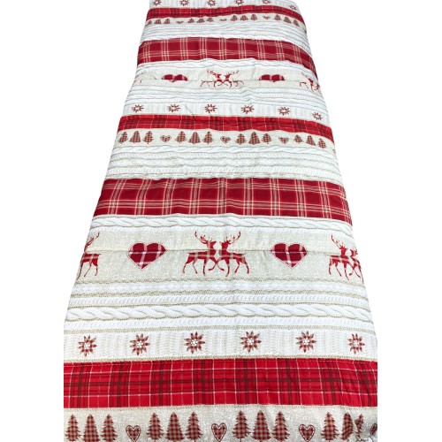 QUILT © BOW COASSOLO red TYROLEAN winter made in Italy