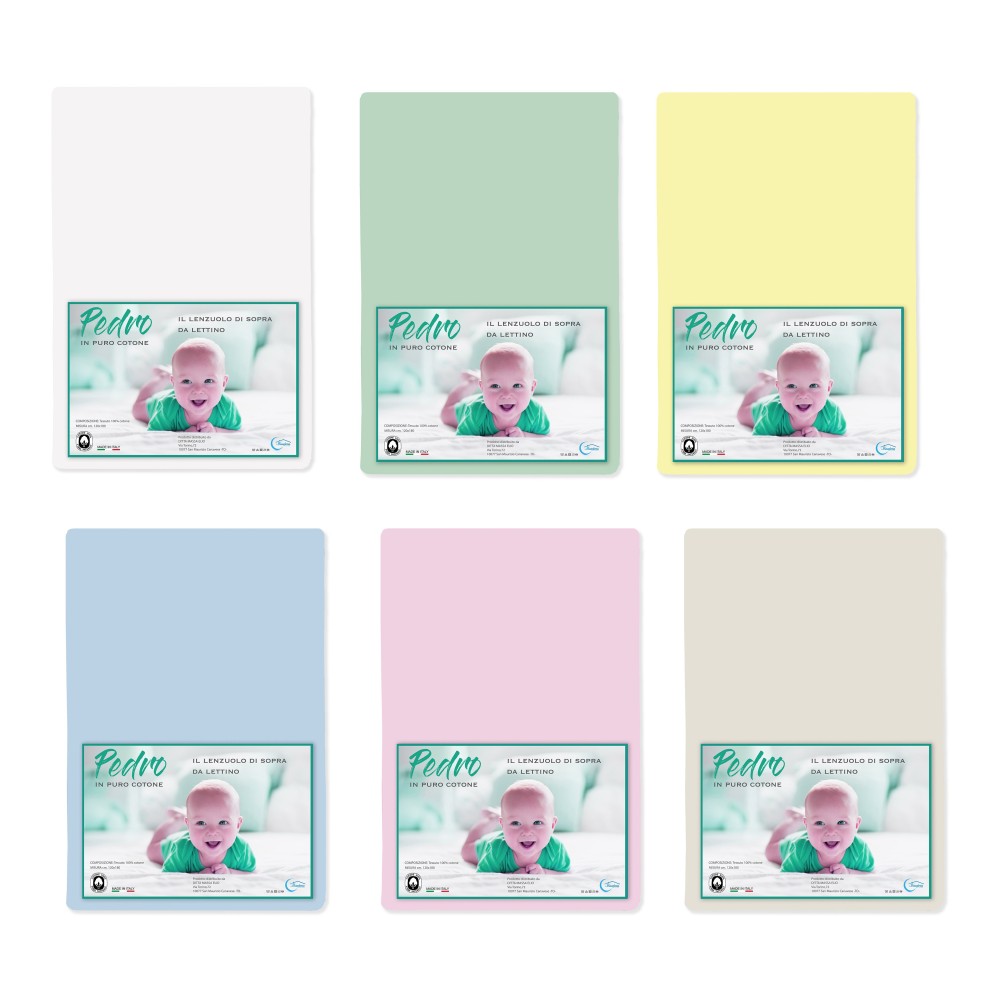 PEDRO TOP SHEET FOR BABY COT ALL COLORS