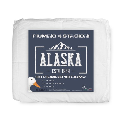 PIUMINO d'oca ALASKA 4 stagioni 90% PIUMINO OCA / 10% PIUMA OCA tutte le misure