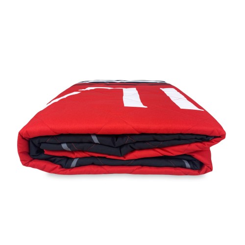 COPRILETTO tex family WE ARE AC MILAN trapuntato SINGOLO 1 PIAZZA e cartolina MILANO È