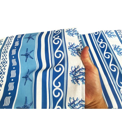 Handtuchbezug GRAN SCARF TAGESDECKE Sofabezug GRIECHENLAND Meer Meer BLAU
